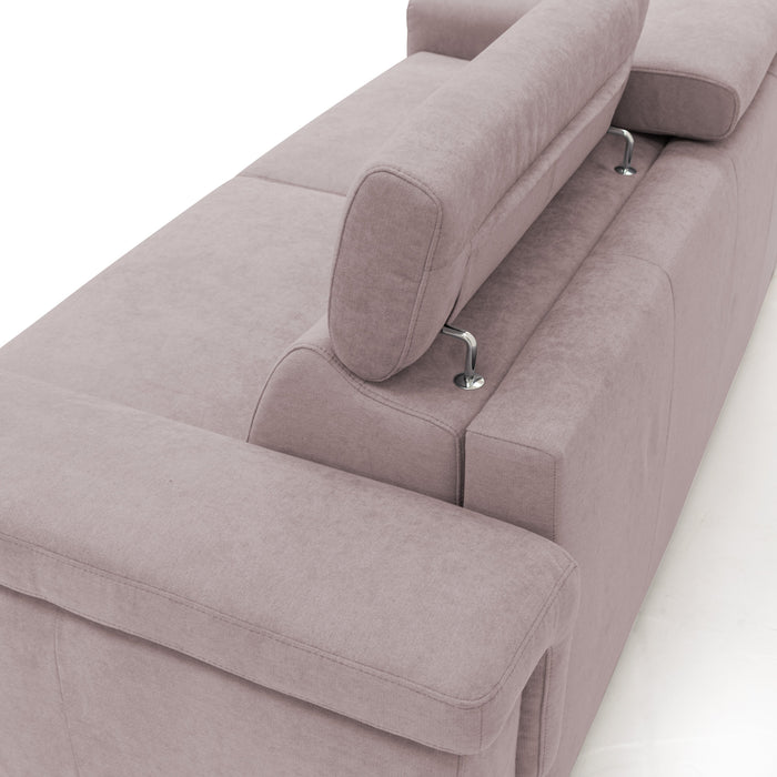 Giunone Divano letto mat. H18 240 cm (mat. 160x197 cm) rosa