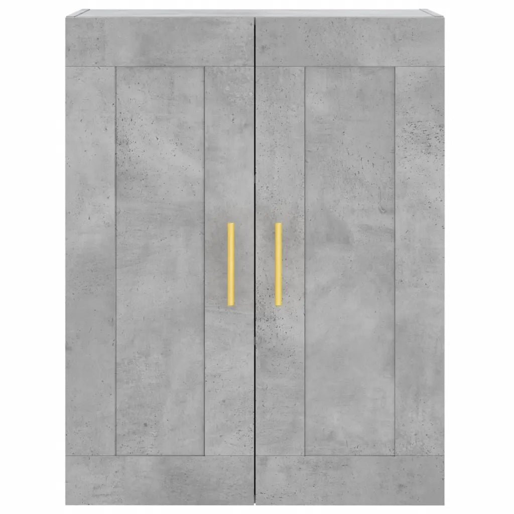 Credenza Grigio Cemento 69,5x34x180 cm in Legno Multistrato 3199677