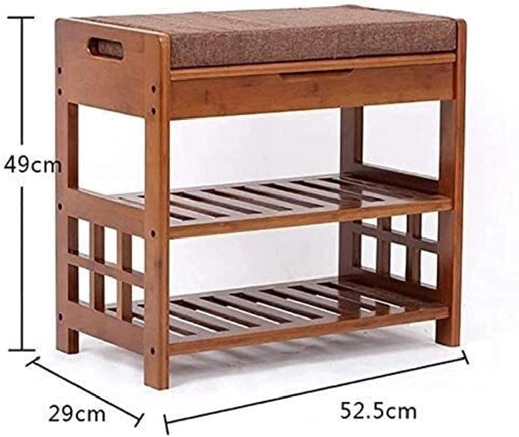 scarpiera Scarpiera per la casa Scarpiera SCARPIERA Scarpiera in stile europeo Sgabello per scarpe Creativo in legno massello Scaffale semplice Scarpiera multistrato Scatola per scarpe (Size : L