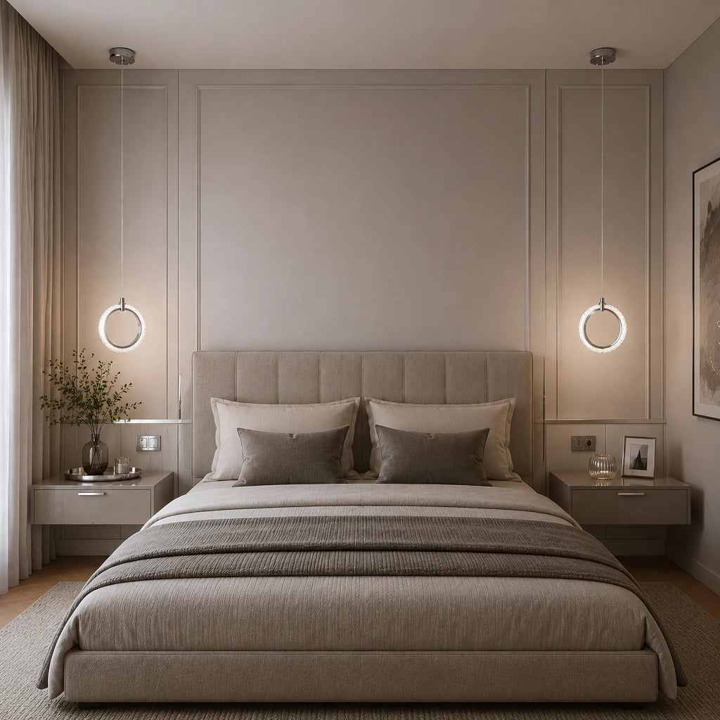 Lampada A Sospensione A Led Lhj126-w Cromo