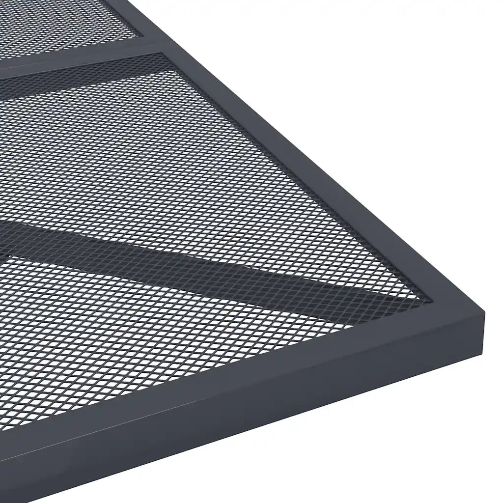 Tavolo da Giardino Antracite 80x80x72,5 cm Rete d'Acciaio 362731