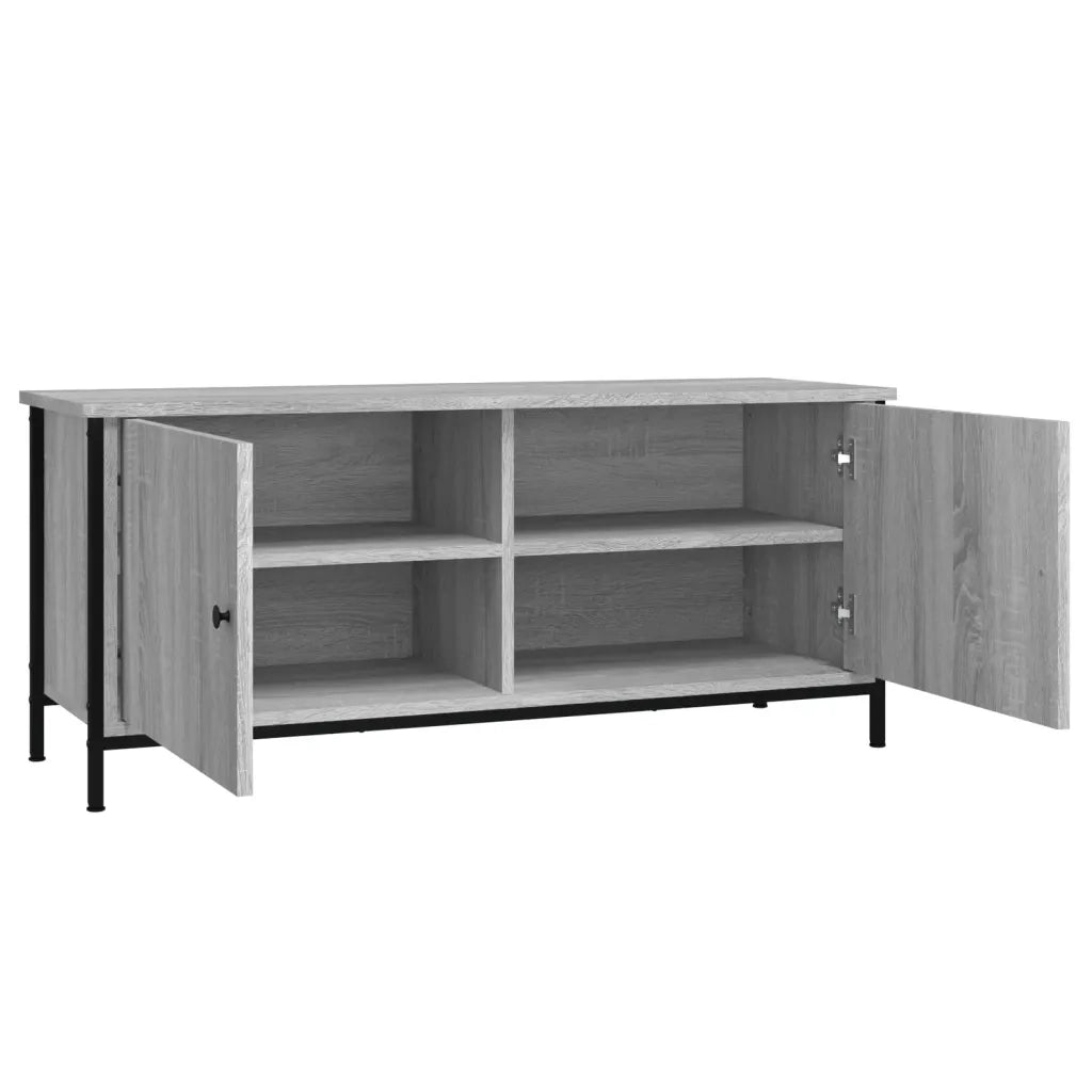 Mobile TV con Ante-Credenza TV-Console TV Grigio Sonoma 102x35x45 cm Legno Multistrato