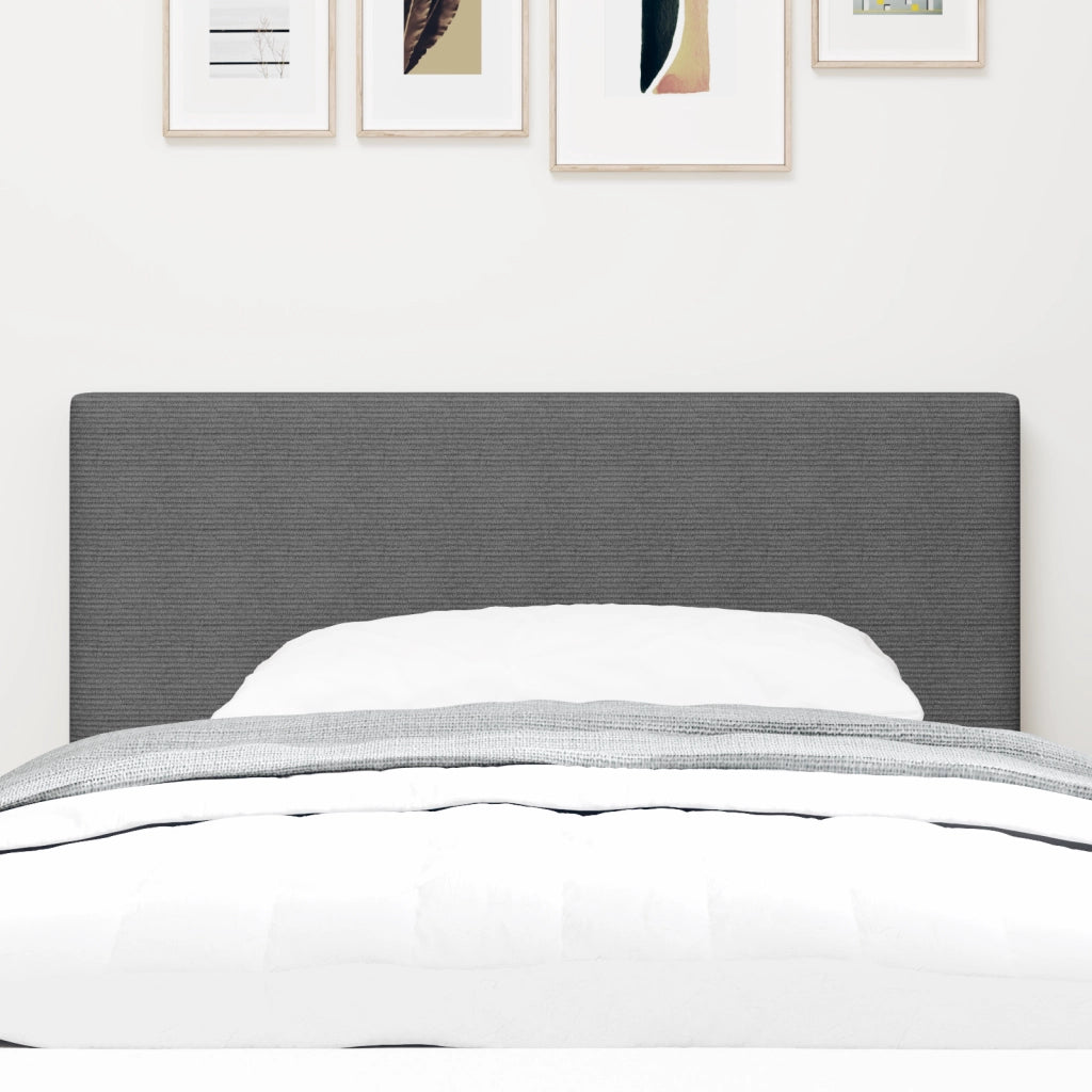 Testiera LED  Design Semplice Grigio Chiaro 80 cm Tessuto Corduroy