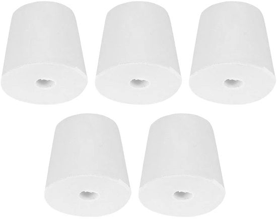 Stop di gomma per laboratorio - 5 pezzi - Afdichting a tappo - Stop di silicone - Diametro interno 26 mm - Diametro esterno 33 mm