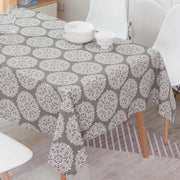 Tavolo quadrato, tessuto in stile lino, lavabile, impermeabile, protezione contro macchie, tovaglia per tavolo, facile da pulire, per uso interno ed esterno, giardino, sala da pranzo, feste e occasioni, 120 x 120 cm