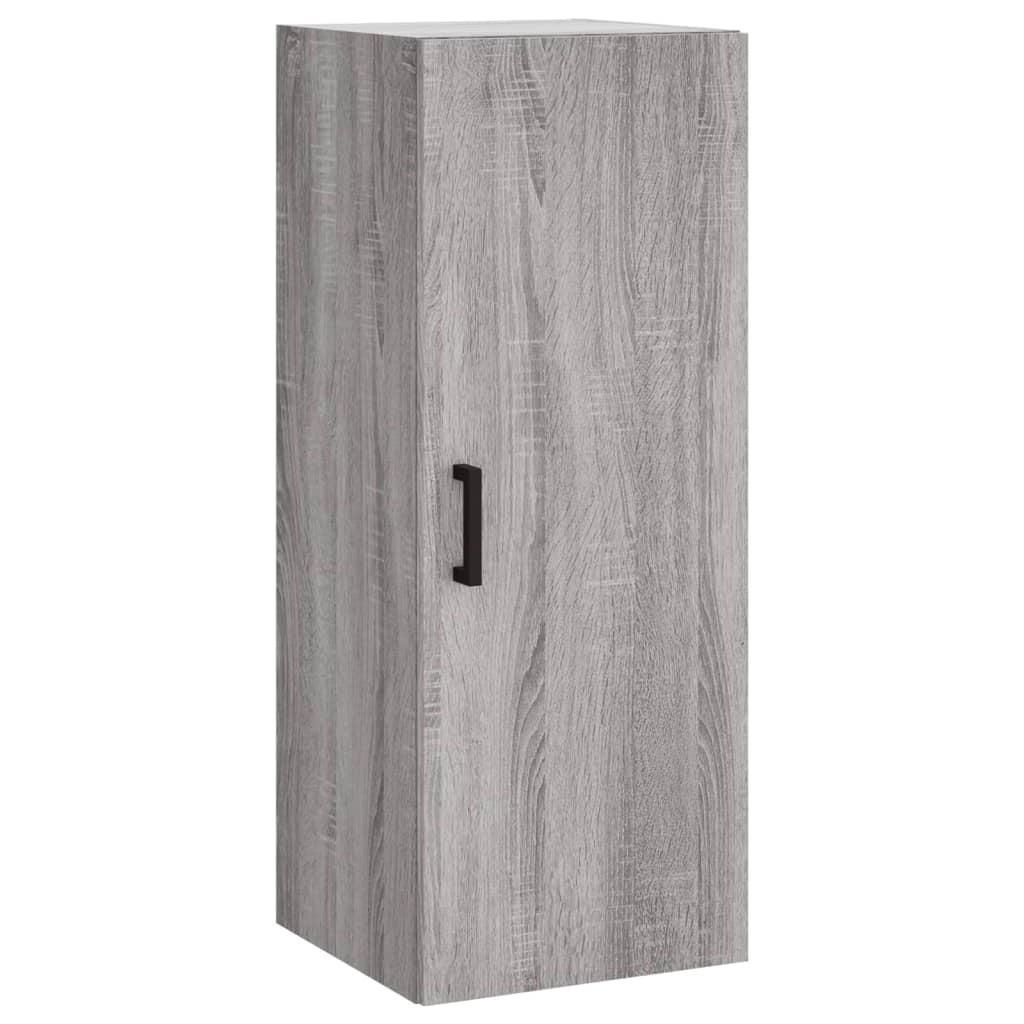 Buffet credenza cassettiera armadio mobile contenitore organizer cucina soggiorno salotto rovere Sonoma alto 34,5 x 34 x 180 cm legno ingegnerizzato grigio 02_0035331