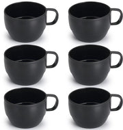 Set di tazze per caffè Nespresso 350ml 6 pezzi, grande tazza per caffè, set di tazze per caffè resistenti, bicchieri leggeri in plastica duratura per casa, esterno, picnic, campeggio, regalo ideale per compleanni