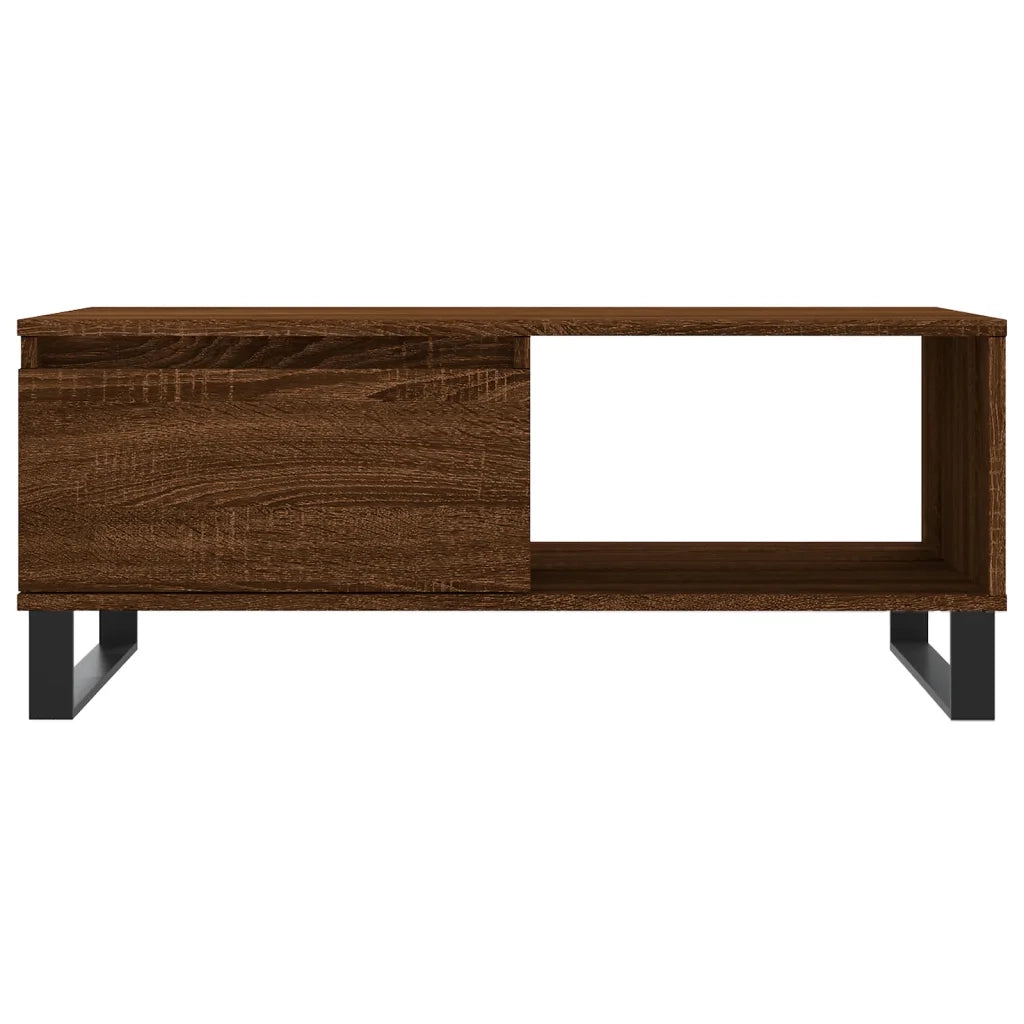 Tavolino da salotto | Tavolino da caff¨¨ | Tavolino da Soggiorno Rovere Marrone 90x50x36,5 cm in Multistrato