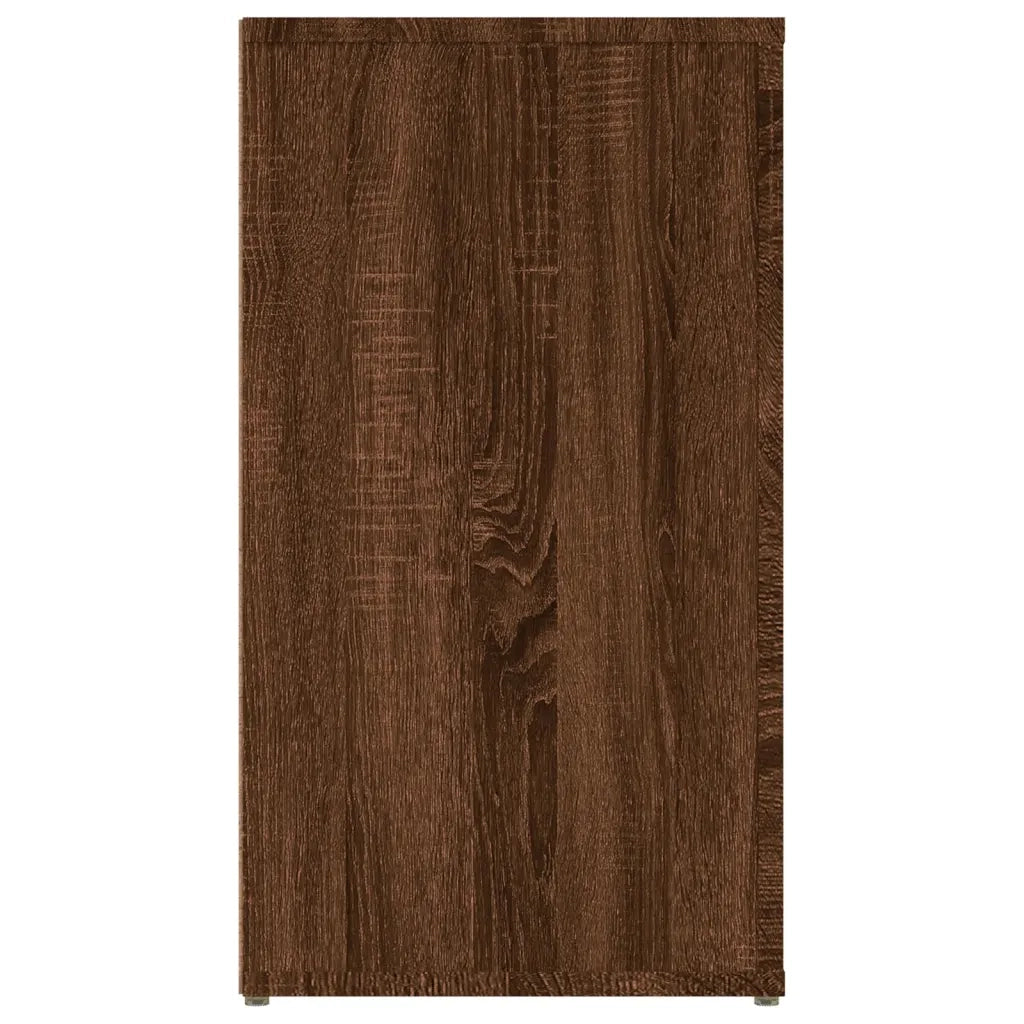 Credenza Rovere Marrone 100x33x59,5 cm in Legno Multistrato 821003