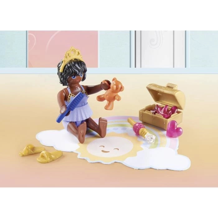 PLAYMOBIL 71362 Camera della Principessa - Princess Magic - Include due principesse e due letti a dondolo - Dai 4 anni in su