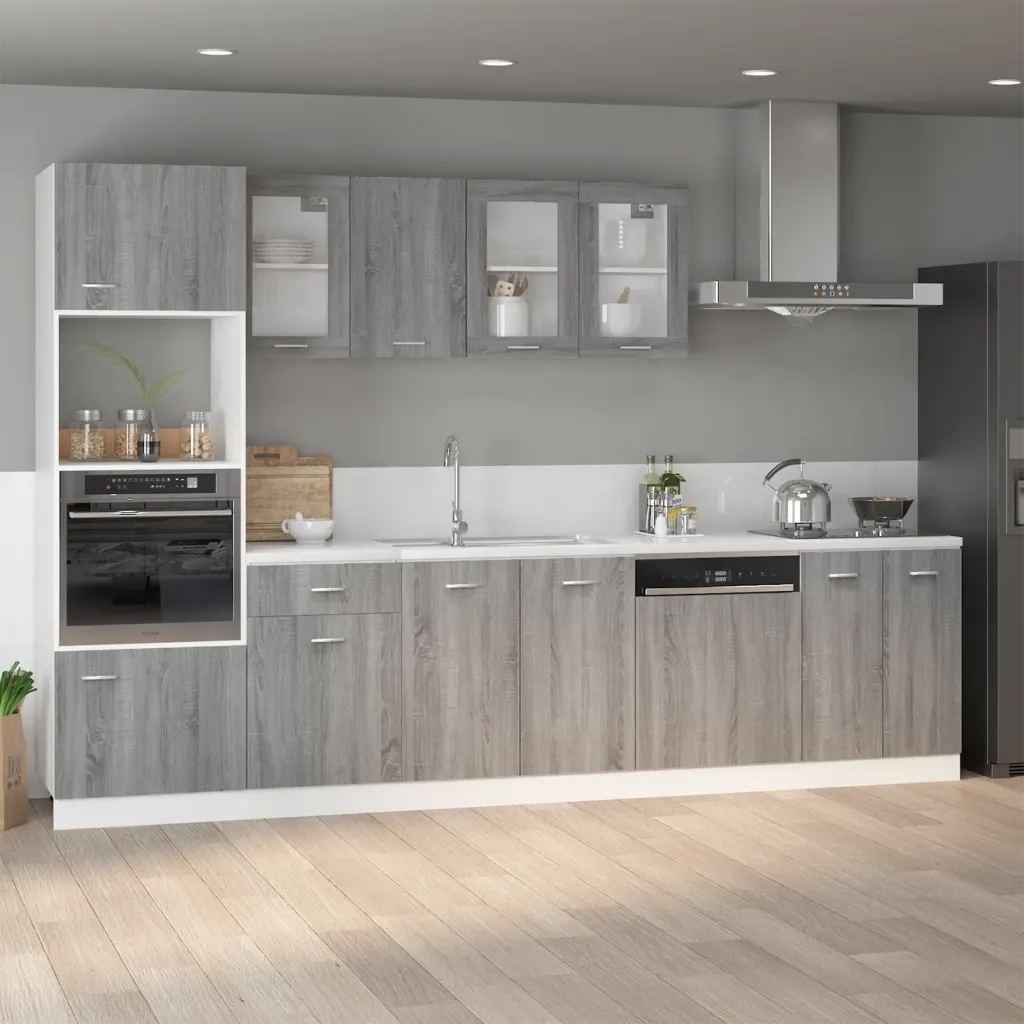 Mobiletto Â“LyonÂ” Grigio Sonoma 80x46x81,5 cm