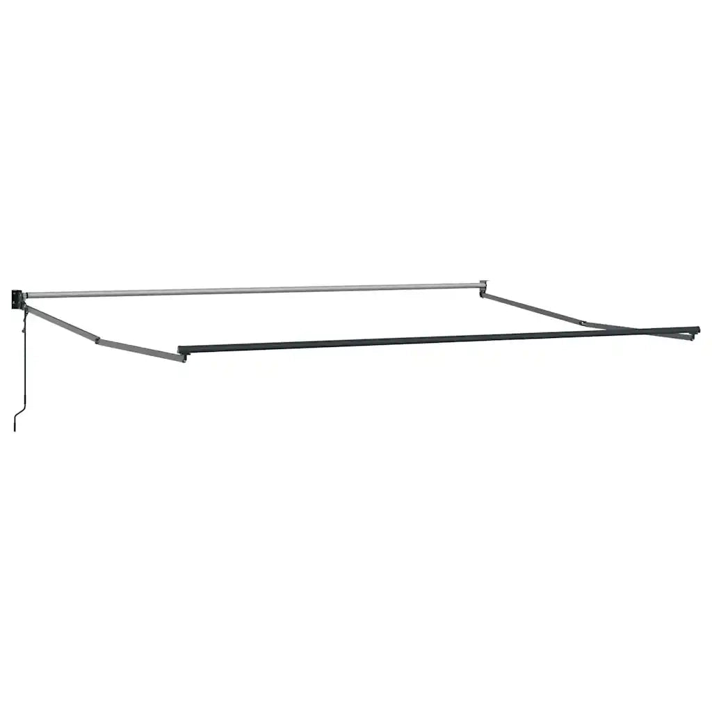 Tenda Retrattile Antracite e Bianca 4x3 m Tessuto e Alluminio 3216120