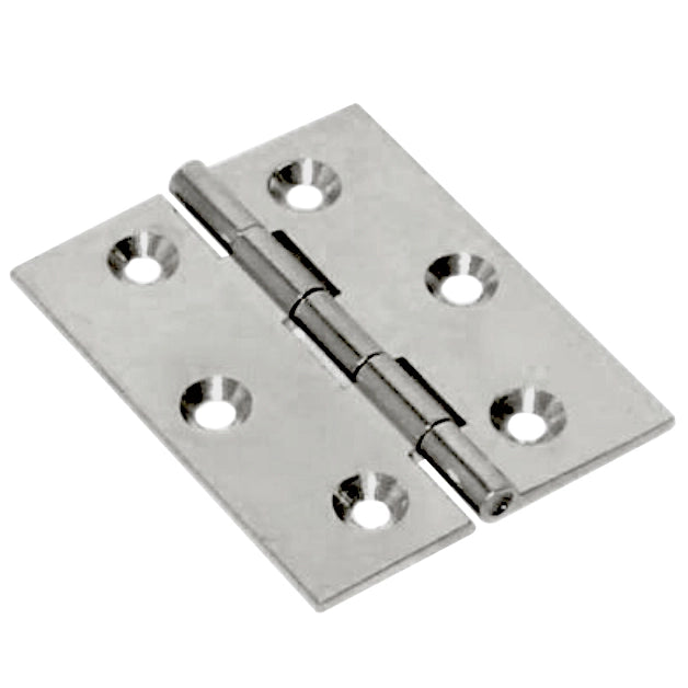 CERNIERA FRESATA PIANA NICHEL SATIN 60X50 MM- 24,0 pz