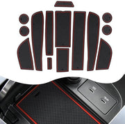 Panno Antislip in Gomma per Console Centrale Opacchiabile compatibile con Brabus pro+ 2023 per Smart #1 (Rosso)