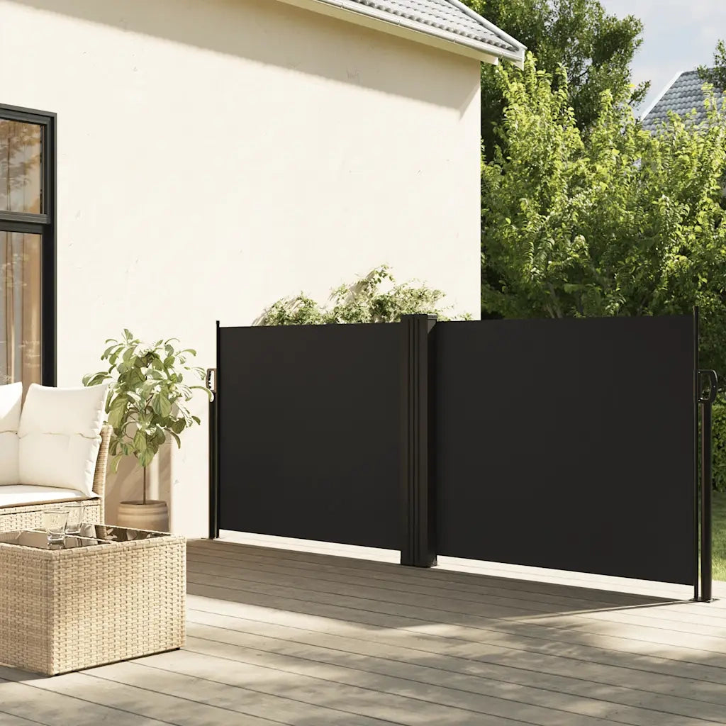Tendada Sole Laterale Retrattile Nera 120x600 cmcod mxl 115628