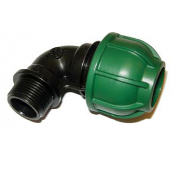 Gomito a compressione pn 10 90Â° mm 40x1 1/4 maschio