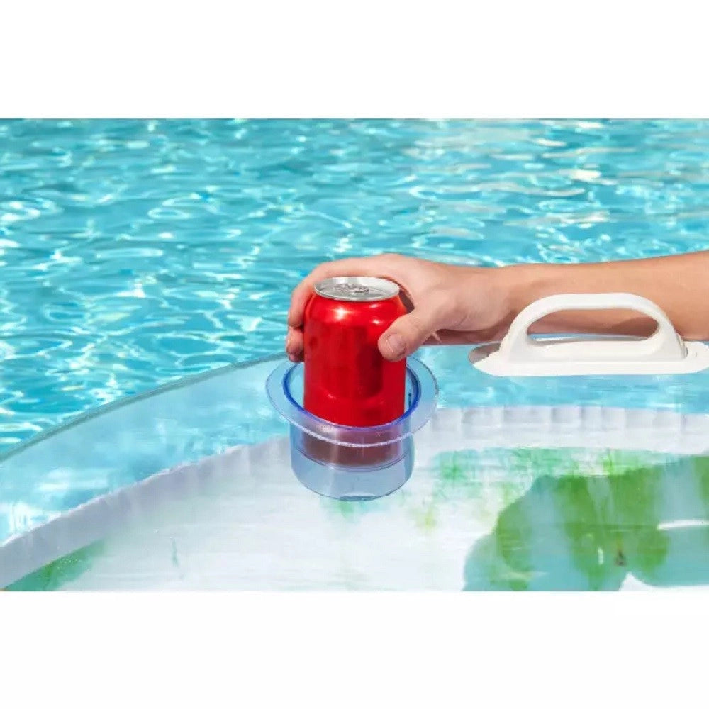 Trade Shop - Poltrona Fashion 118cm Colori Pastello Con Maniglie Portabicchiere Piscina 43637 -