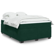 Giroletto a Molle con Materasso Verde Scuro 140x190 cm Velluto 3285284