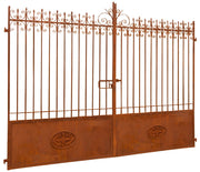 Biscottini Cancello in ferro finitura anticata L332XPR8XH254 CM forgiato mano verniciato