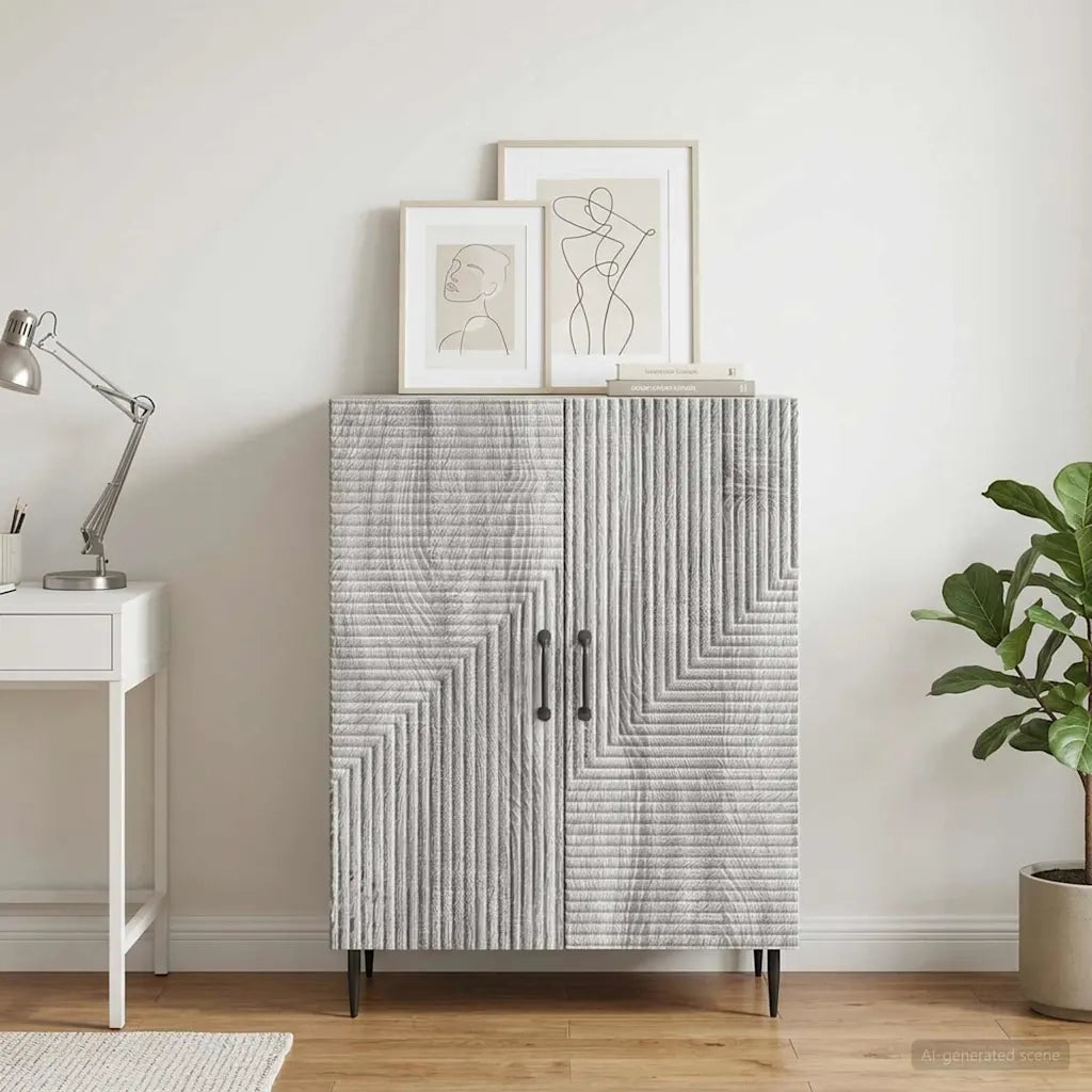 Credenza Grigio Sonoma 66 x 34,5 x 89,5 cm Legno ingegnerizzato 894821