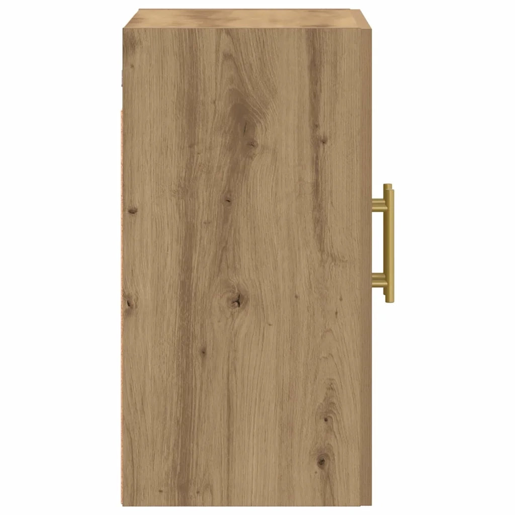 Armadietto a Muro | Mobile a Parete Rovere Artigianale 60x31x60 cm in Truciolato
