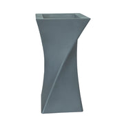 VASO TRIANGOLO ALTO 80CM, VASO IN RESINA ALTO, VASO ALTO MODERNO Colore: Avana