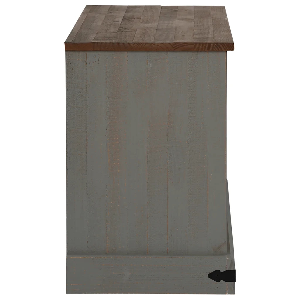 Mobile Porta TV HALDEN con Anta Scorrevole Grigio 110x40x60 cm