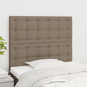 Testiera per letto tortora 100x5x118/128 cm in tessuto 3116760