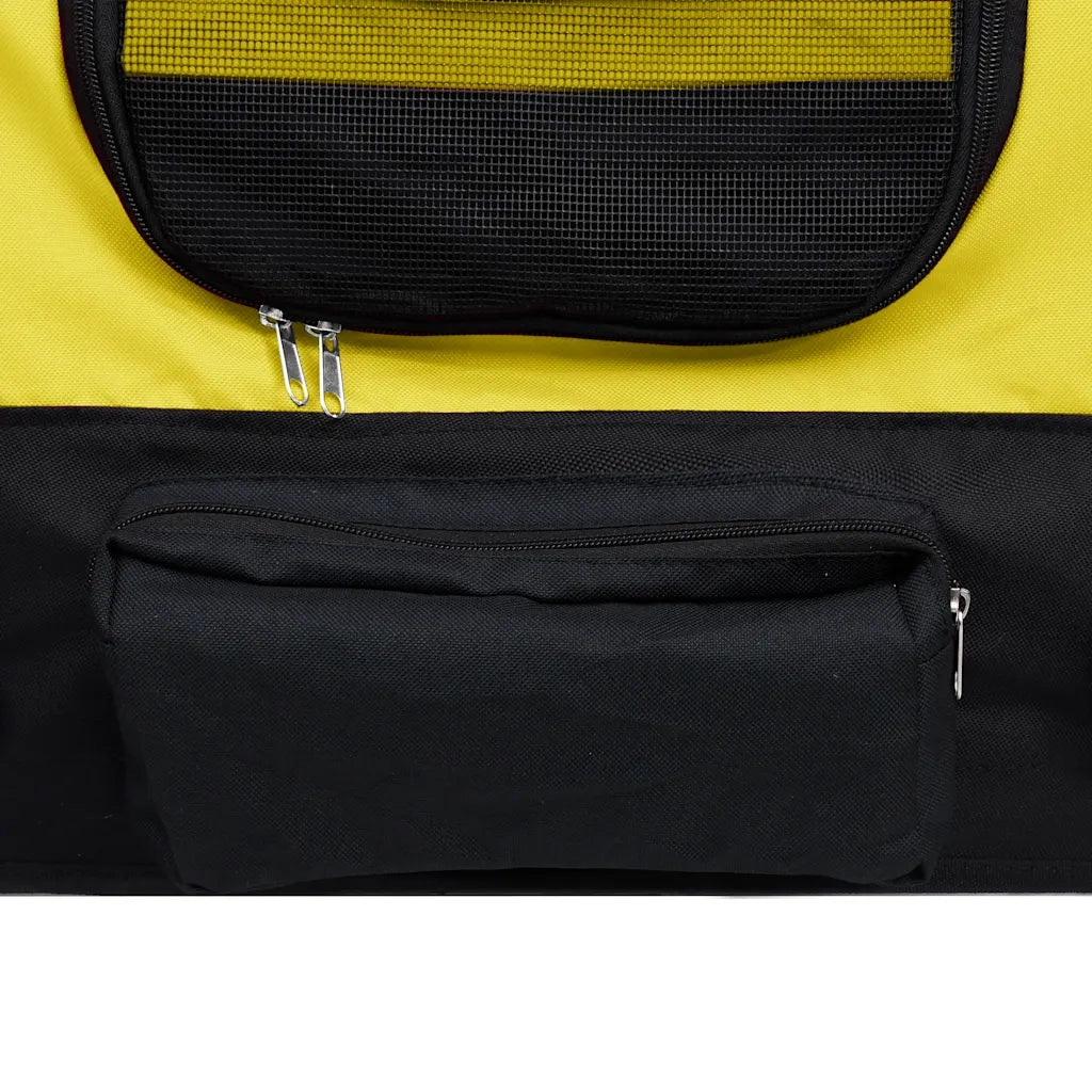 Rimorchio Bici per Animali Carrello Jogging 2in1 Giallo e Nero 92439