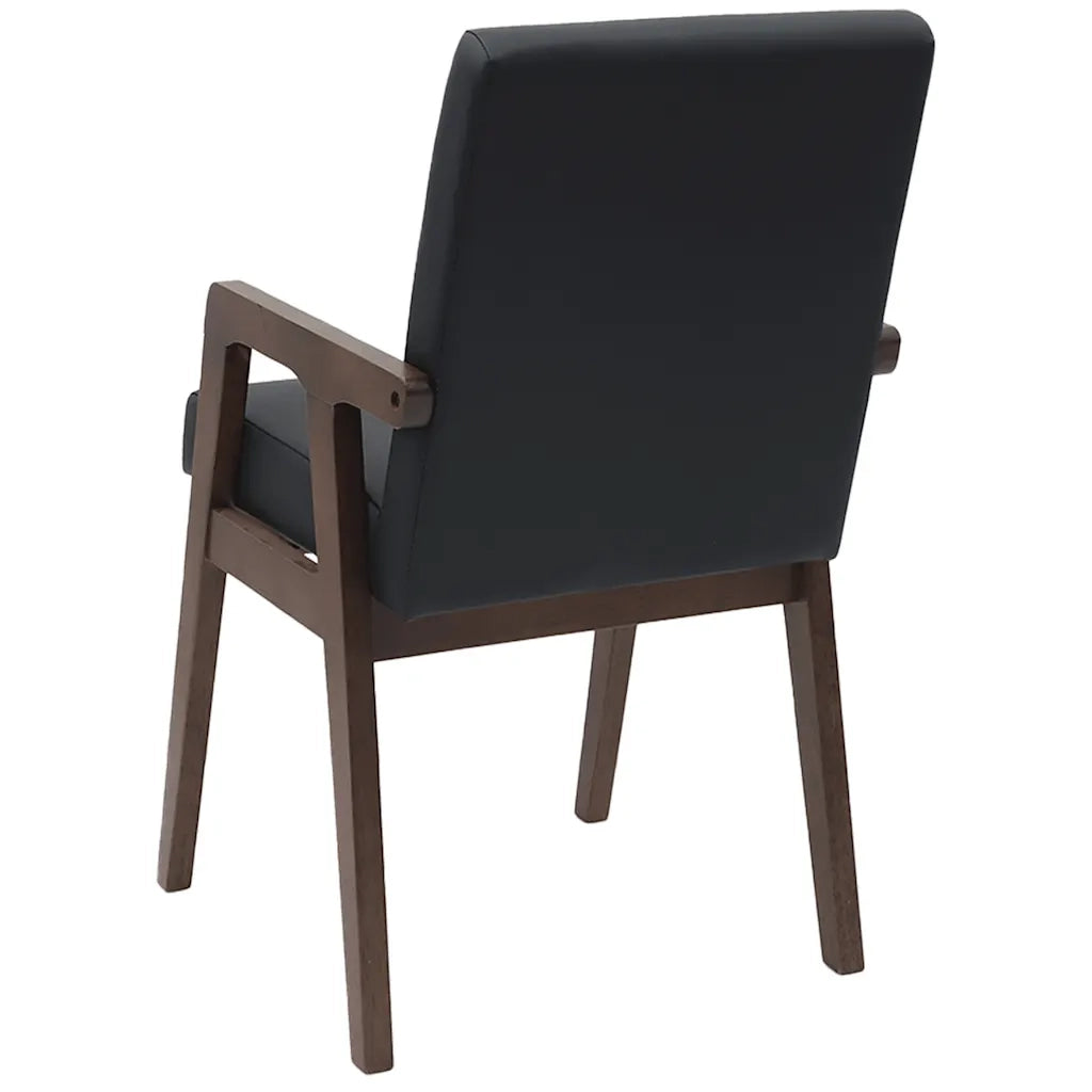 Sedie da Pranzo con Cuscini 2pz Marrone Legno Massello di Hevea
