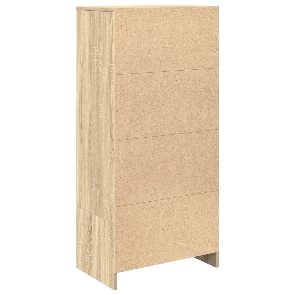 Elegante mobile contenitore 55,5 x 34 x 119,5 cm con pratico cassetto e design moderno in legno ingegnerizzato rovere Sonoma 02_0051710