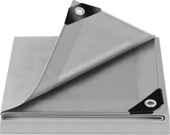 Telaio impermeabile PE 140 gr./m² - 3 x 4 m - per piscina, auto, mobili da giardino - resistente alla pioggia e al vento - grigio