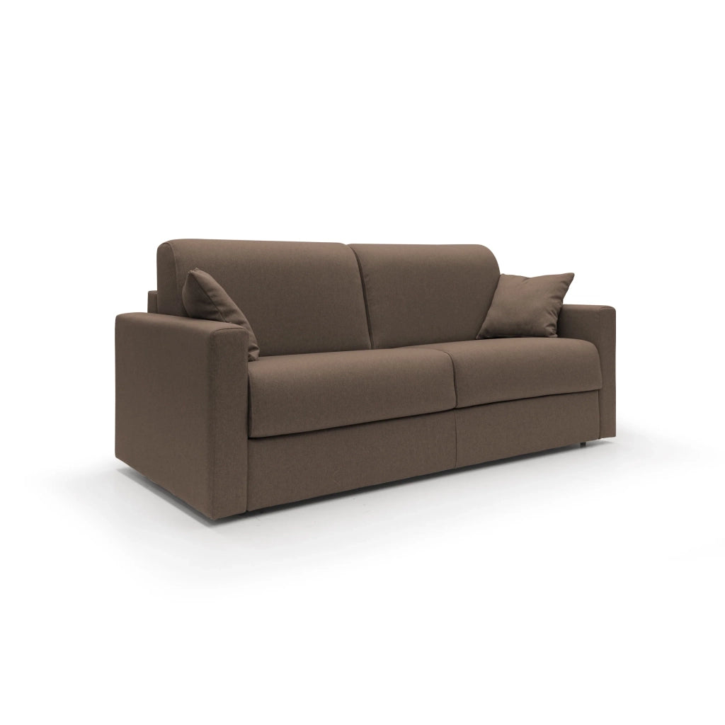 Chris Divano letto matrimoniale tessuto impermeabile 186 cm marrone
