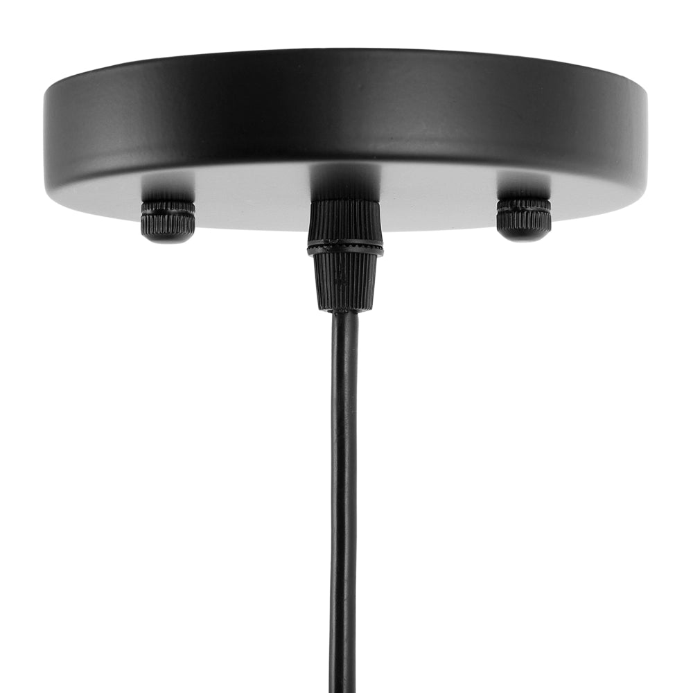 Lampada a Sospensione lampadario di Design Industriale Vintage in Rete Metallica Nera