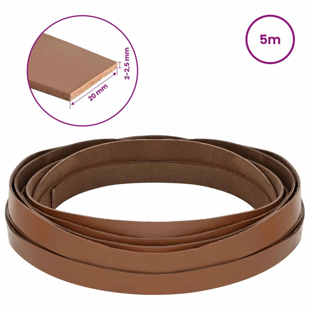 Cinturino in pelle Marrone 500 x 2 cm Pelle 42034221