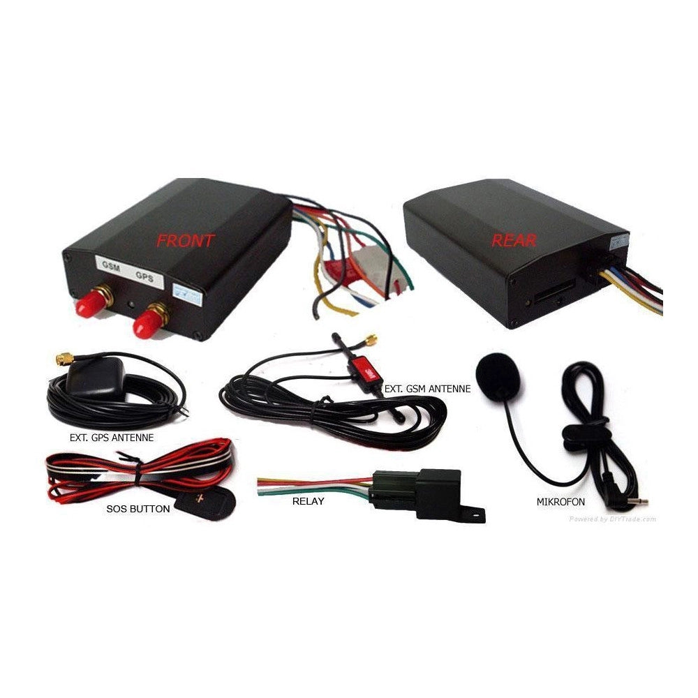 Trade Shop - Localizzatore Antifurto Gps Gsm Tracker Per Auto Satellitare 12v Per Veicoli Gps -