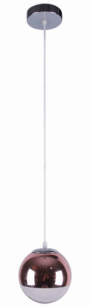 Lampada a sospensione Candellux Gaze vetro oro rosa E27 Ø20
