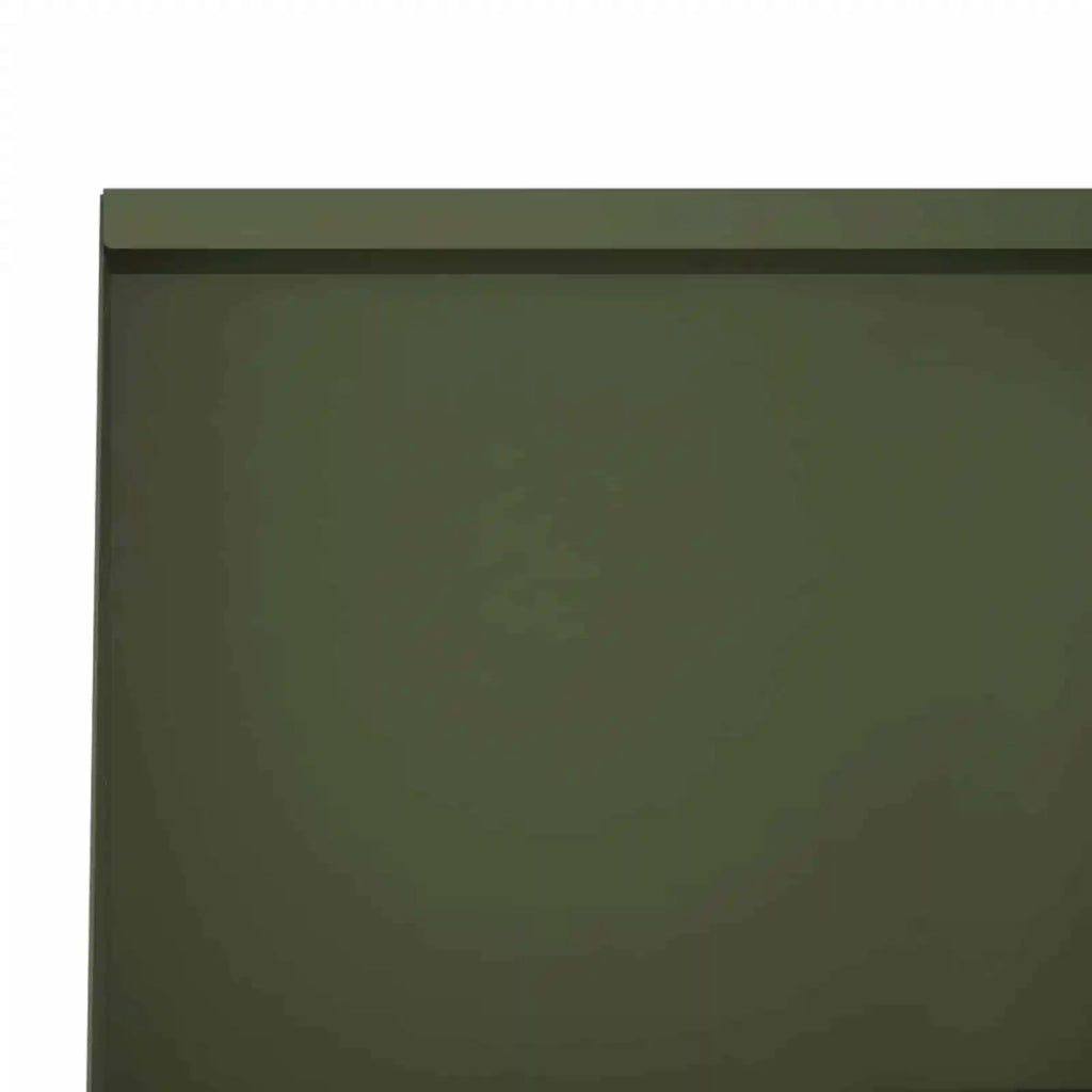 Muro di contenimento 6 pz 40 x 12 x 30 cm Acciaio Verde Oliva 3449138