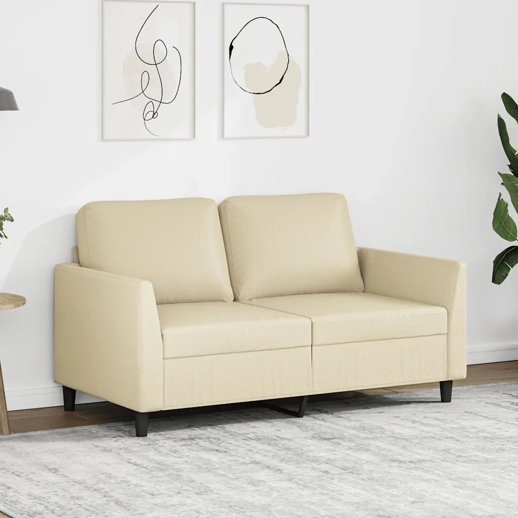Divano a 2 Posti Crema 120 cm in Similpellecod mxl 131581