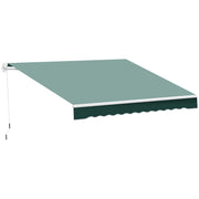 Tenda da Sole a Bracci 2.5x2m ¨C zephmum ¨C Verde Alluminio Poliestere