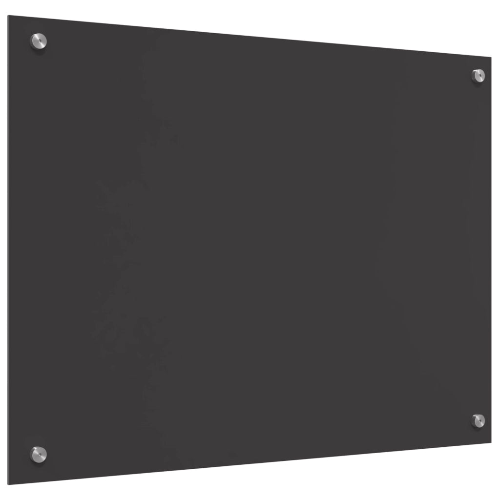 Schienale Cucina in Grigio Scuro - 80x60x0.6 cm Vetro Temperato