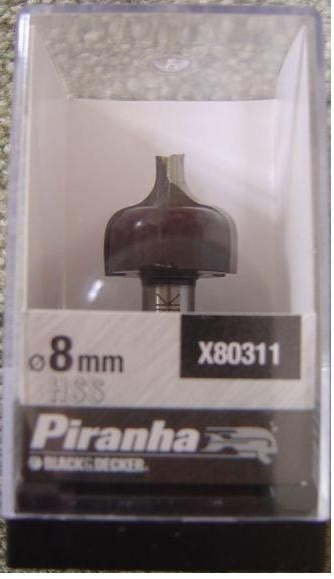 Fresa per profilature 20.6 mm x80311 b&d piranha