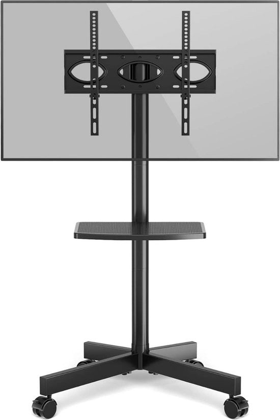 TV Standaard Verstilbare con Ruote per Schermi TV e Stand per TV Mobili per Esperienza di Visione Optima - Stand per TV Professionale con Ruote per Schermi da 27 a 60 Pollici