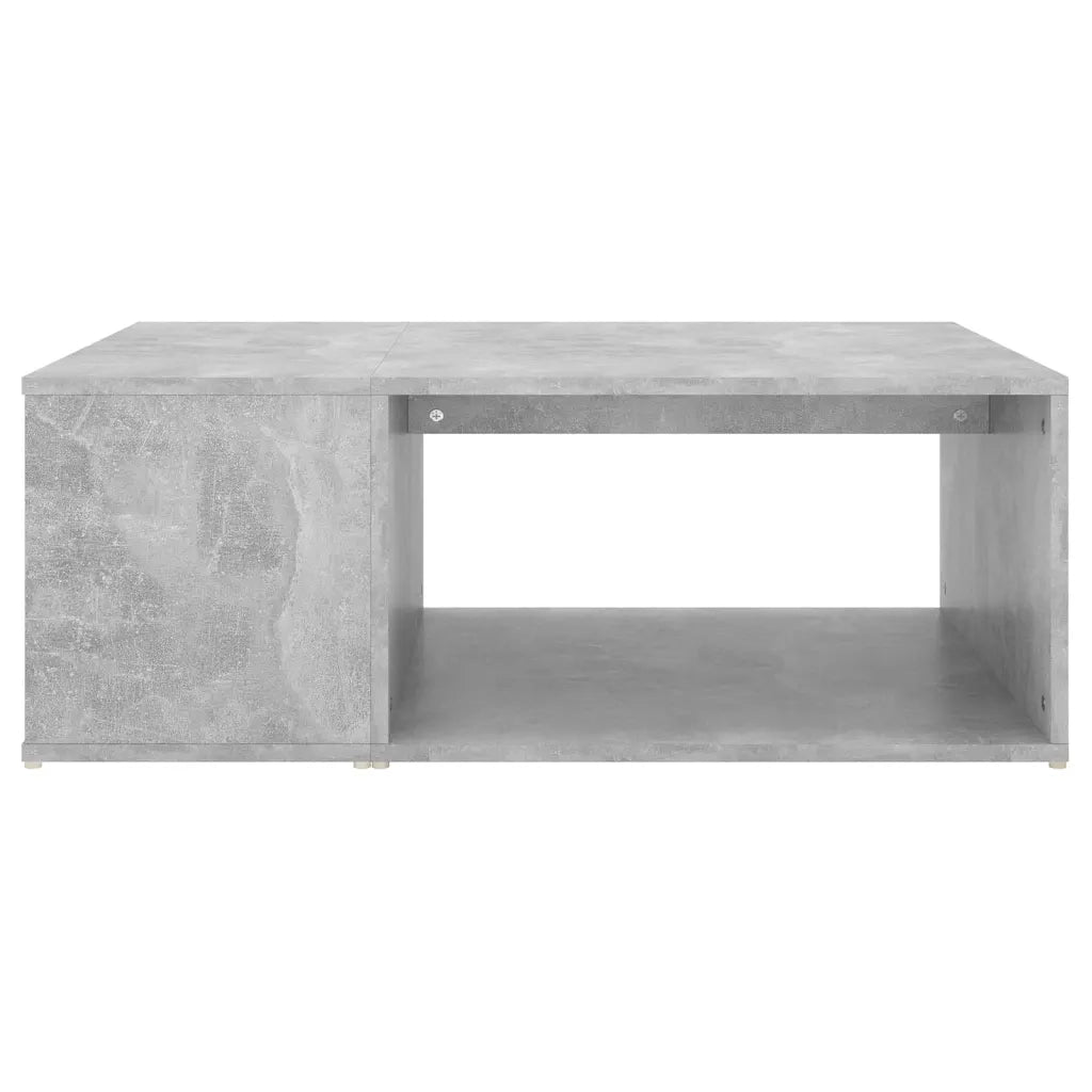 Tavolino da Salotto Grigio Cemento 90x67x33cm Legno Multistrato 806907