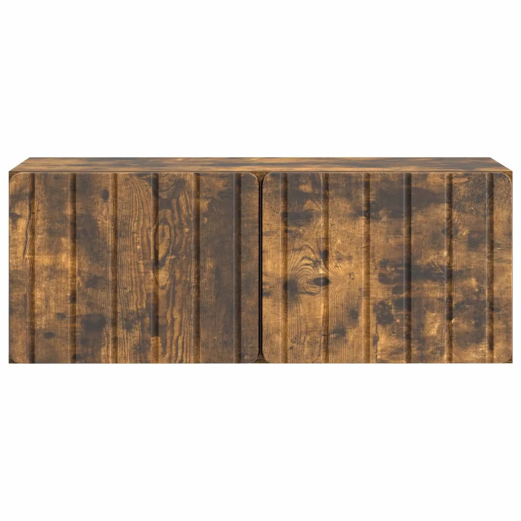 Mobile Porta TV da Muro Rovere Fumo 78,5 x 31 x 30 cm 898380
