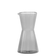 Zafferano Caraffa Classy in Vetro Borosilicato Soffiato a Mano Grigio, Design Geometrico Elegante ed Ergonomico per Servizio Tavola Raffinato