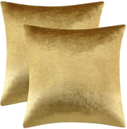 Set di cuscini decorativi da 2 - cuscini in velluto dorato
