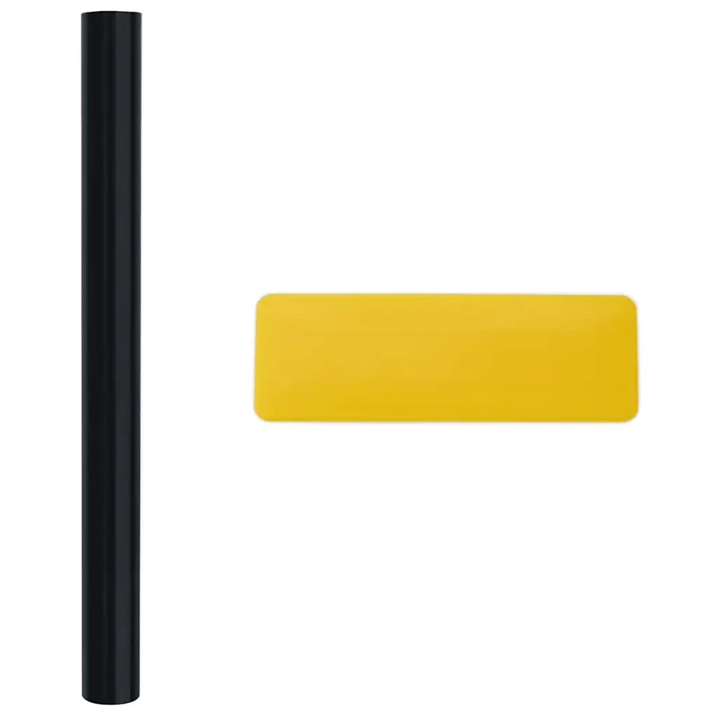 Pellicole per Vetri Statiche Smerigliate Nere 3pz in PVC 3208957
