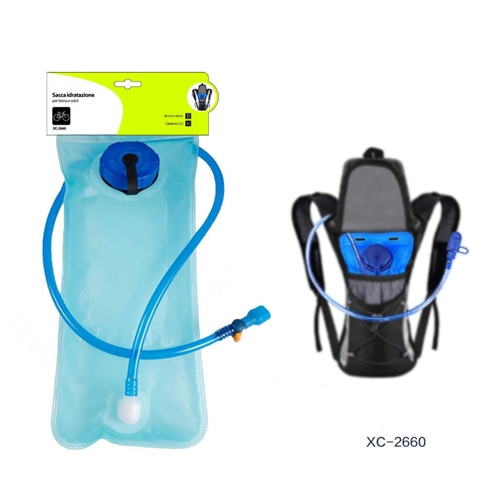Trade Shop - Sacca Idratazione 2lt Acqua Zaino Borsa Escursionismo Ciclismo Trekking Xc-2660 -