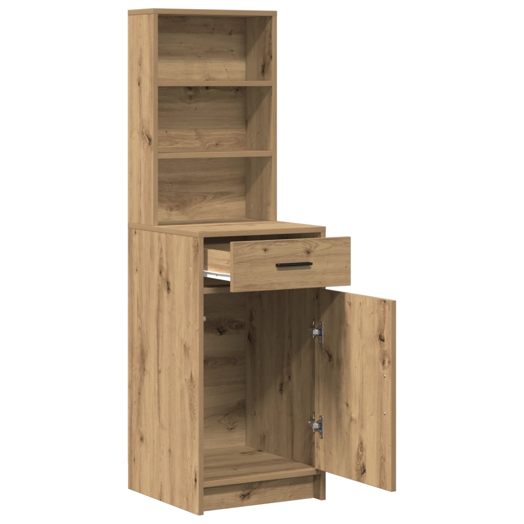 Armadio Alto Rovere Artigianale 40x41x135 cm Legno Ingegnerizzato